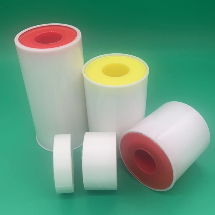 Medical Disposable Adhesive Skin Color White Color Silk Plaster Bandage Surgical Silk Tape for Wound