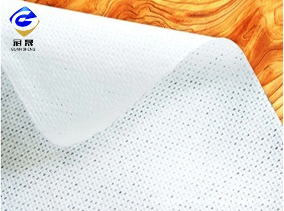 Good Price 100% 75GSM Viscose Soft White Color Pearl DOT Disposable Facial Towel Spunlace Non Woven Textile Fabric