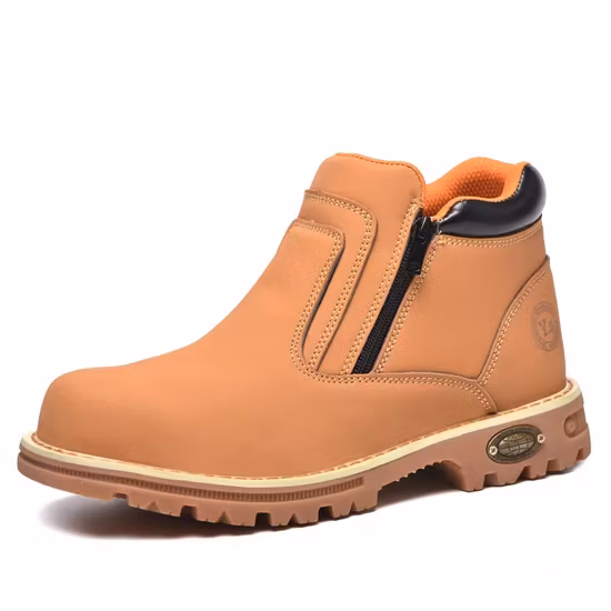 Scarpe antinfortunistiche da lavoro protettive per uomo con punta in acciaio, realizzate in vera pelle