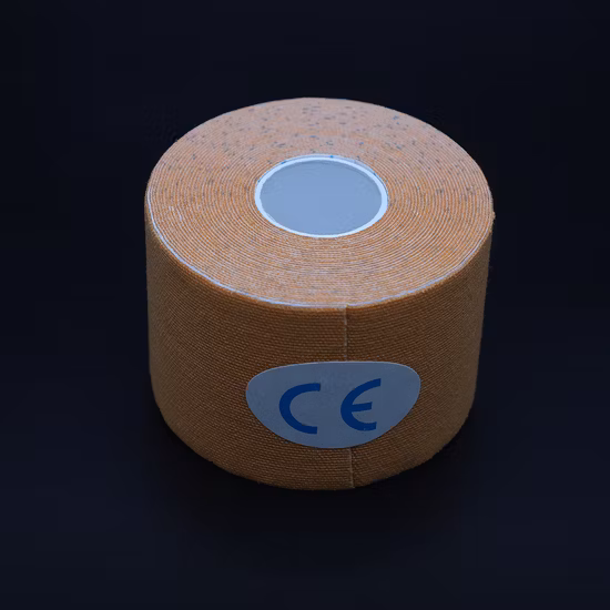Nastro sportivo kinesio muscolare kinesiologico elastico in cotone medico con approvazione CE